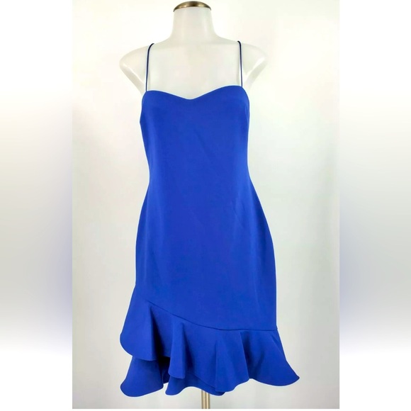 Likely Revolve Verona Dress 10 Blueprint ruffle - Picture 3 of 8